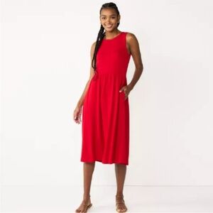 Draper James RSVP Love Circle Sleeveless Midi Dress Size XXL